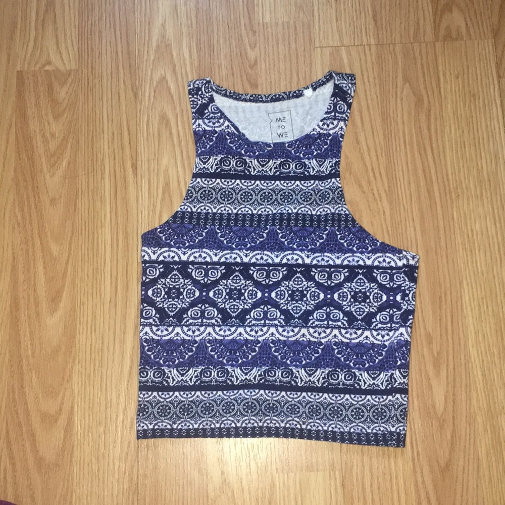 Me to We tribal crop top